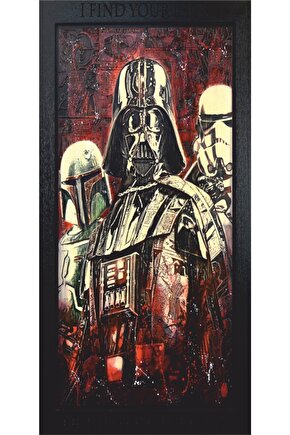 Star Wars Mini Retro Ahşap Poster