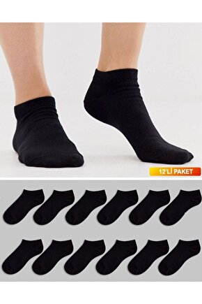 1. Kalite Erkek Pamuklu Premium Spor Çorap 12 Li Paket