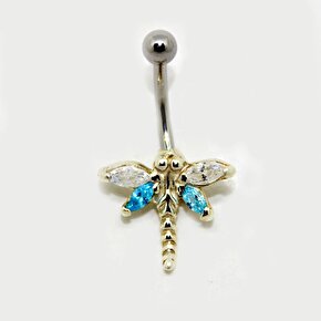 MAVİ TAŞLI YUSUFÇUK PIERCING
