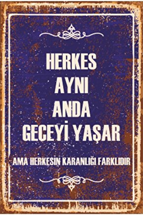 Komik Duvar Yazıları Retro Ahşap Poster