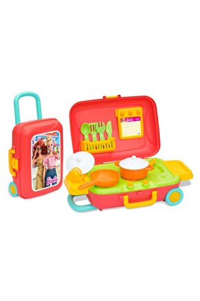 Barbie Mutfak Set Bavulum - Mutfak Setleri - Ev Oyuncak Setleri - Mutfak Gereçleri