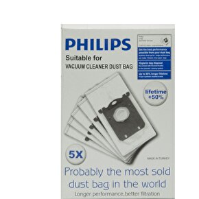 Philips Ultra Long Performance S-Bag Süpürge Toz Torbası