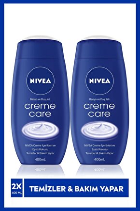 Creme Care Banyo Ve Duş Jeli 400ml, Ekstra Bakım Yapan Vücut Şampuanı X 2 Adet
