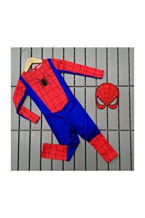 Erkek Çocuk Kırmızı Örümcek Adam Kostümü