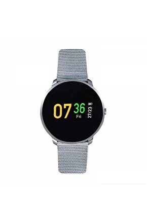 Silver Smart Watch Akıllı Saat