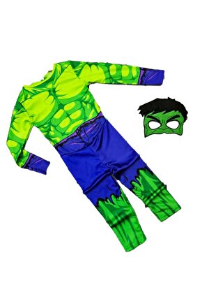 Erkek Çocuk Yeşil Hulk Kostümü