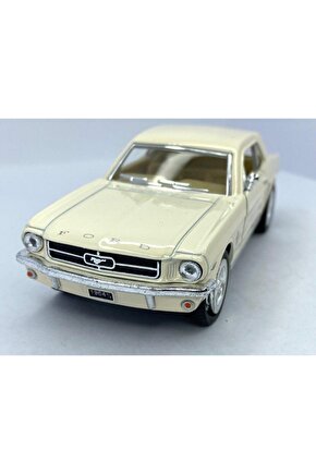 1964 12 Ford Mustang - Çek Bırak 5inch. Lisanslı Model Araba, Oyuncak Araba 1:36