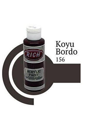 Akrilik Boya 130 Cc. 156 Koyu Bordo