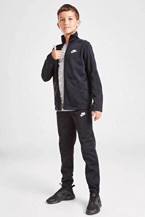Track Suit Full Zip Big Logo Fermuarlı Unisex Siyah Eşofman Takımı