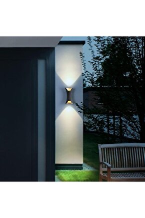 Gün Işığı Ledli, 300 Kelvin 10 Watt Modern Tasarım Aplik, Bahçe, Balkon, Cafe, Bar, Otel Apliği