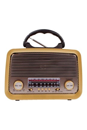 Fm Radyolu Fenerli Bluetooth Hoparlör Radyo Sd Kart Usb Girişli Mp3 Müzik Çalar