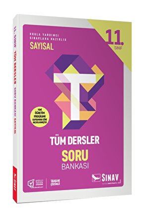 11. Sınıf Tüm Dersler Sayısal Soru Bankası  Kolektif  Sınav Yayınları  9786051238173