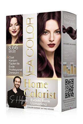 Homecolorist 3.66 Kızıl Mor Saç Boyası