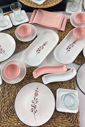 Keramika Sakura 50 Parça 12 Kişilik Kahvaltı Takımı
