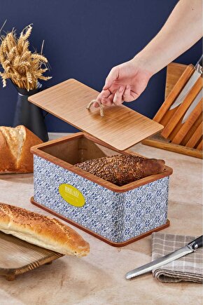 Özel Tasarım Doğal Ahşap Ekmeklik Sepeti Lüks Ekmeklik Kutusu Çok Amaçlı Kutu Mutfak Kitchen Bread