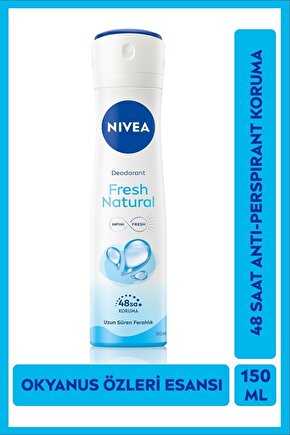 Fresh Natural Kadın Deodorant Sprey 150 ml