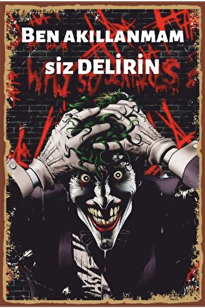 The Joker Retro Ahşap Poster