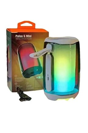 Pulse5 Mini Bluetooth Hoparlör Tws Özellikli Led Işıklı Kablosuz Speaker Ses Bombası