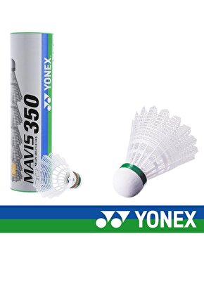 Yonex Mavis 350 Plastik 6lı Beyaz Badminton Topu