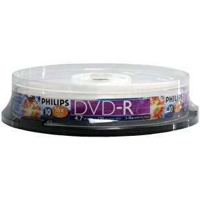 Philips 16X 4.7GB 10'Lu Cakebox DVD-R
