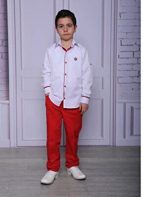  Pamuk Saten Biyeli Spor Gömlek