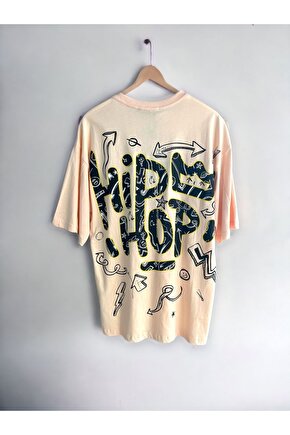 Hip-hop Baskılı Oversize Unisex T-shirt