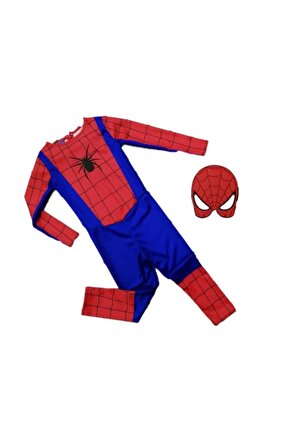 Erkek Çocuk Kırmızı Spiderman Örümcek Adam Kostümü