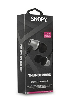 Sn-j02 Thunderbird Mobil Telefon Uyumlu Kulak Içi Beyaz-gümüş Mikrofonlu Kulaklık