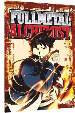 Roy Mustang Fullmetal Alchemistfullmetal Alchemist: Brotherhood Anime Retro Ahşap Poster