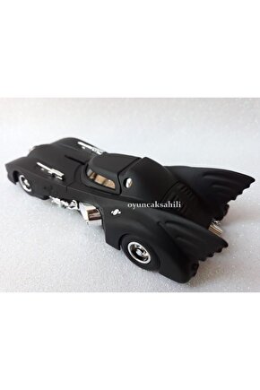 Oyuncak Batman Metal Diecast Araba Batmobil Işıklı Çekbırak Oyuncak Aracı 13,5cm