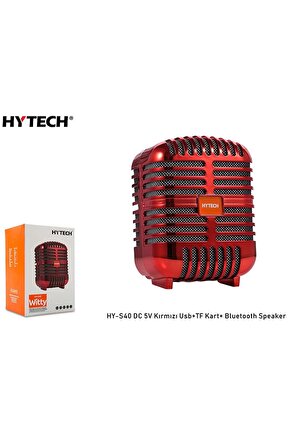 Hy-s40 Dc 5v Bluetooth Speaker Kırmızı Usb+tf Kart