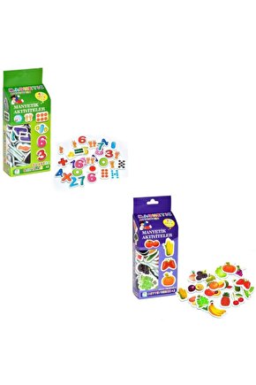 ToysAll Laço Manyetik Eğitici Set - Meyve, Sebze ve Sayılar