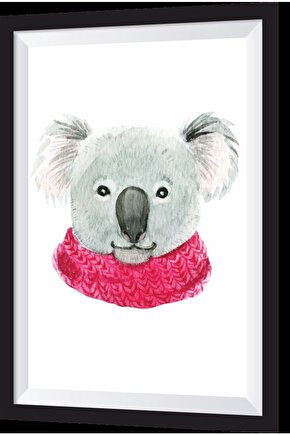 Koala Sanatsal Çerçeve Görünümlü Ahşap Tablo