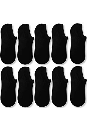 1. Kalite Erkek Siyah 5li Paket Pamuklu Patik Çorap