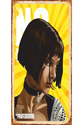 Leon Mathilda Mini Retro Ahşap Poster