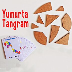 Yumurta Tangram ve T Tangram Akıl Zeka Mantık Matematik Eğitici Eğlenceli Beceri Oyunu