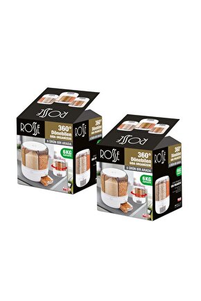 Kuru Gıda Saklama Kabı 360 Derece Dönebılen 6 Bölmeli 6 Kğ Lık 1 Er Kğ