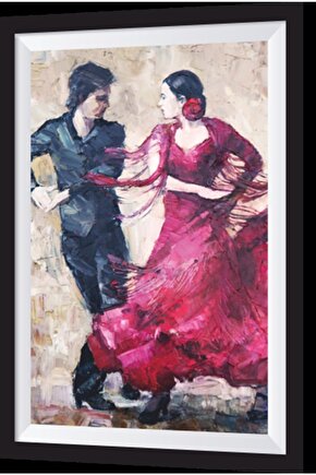 Tango Sanatsal Çerçeve Görünümlü Ahşap Tablo
