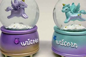 Karküresi Unicorn Kurmalı Dekoratif Hediyelik