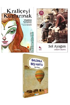 Kraliçeyi Kurtarmak - Sol Ayağım + Balonla Beş Hafta ( 3 Kitap Set )