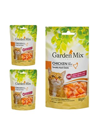 Neo Pet Market Garden Mix Tavuklu Kedi Ödülü 60 Gr X 3 Adet