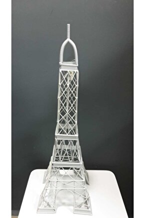 Beyaz Dekoratif Metal Eyfel Kulesi