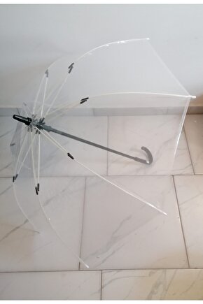Şeffaf Bastonlu Şemsiye