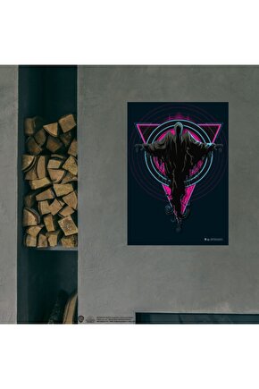 Ruh Emici Neon Tasarım Posteri Lisanslı Kuşe Kağıt Hd Baskı