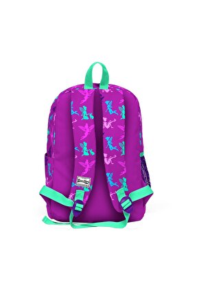 Kids Koyu Pembe Peri Desenli Usb Şarjlı Kulaklık Çıkışlı Okul Sırt Çantası 23274
