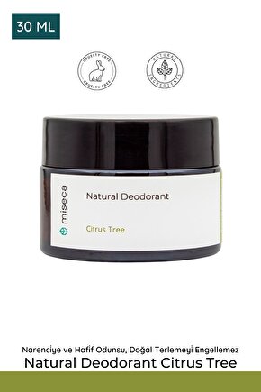 Natural Deodorant Citrus Tree 30 Ml Doğal Krem Deodorant