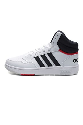 GY5543-E adidas Hoops 3.0 Mıd Erkek Spor Ayakkabı Beyaz