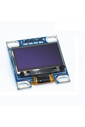 128x64 Oled Ekran Display Lcd 0.96 I2c Arduino Raspberry Pı Mavi, Blue
