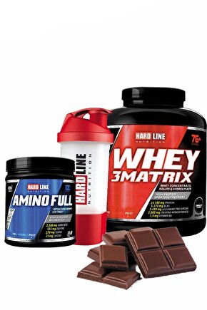 Whey3 Matrix 2300 gr Çikolata Amino Full Shaker Protein Tozu Bcaa Aminoasit