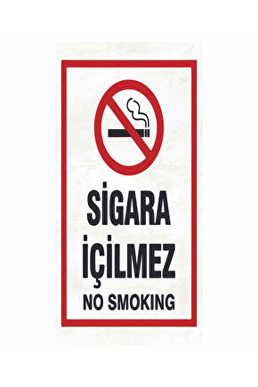 sigara içilmez no smoking uyarı levhası dekorasyon tablo mini retro ahşap poster